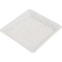 Кашпо с поддоном Осколпласт 15х15 см, квадратное, мраморное 151-08