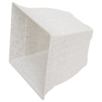 Кашпо с поддоном Осколпласт 15х15 см, квадратное, мраморное 151-08