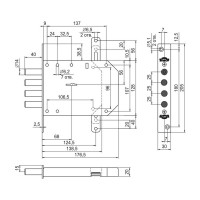 Врезной замок Эльбор Базальт 1.05.03