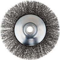 Щетка конусная 125 мм, М14, витая проволока для УШМ INTERTOOL BT-5125