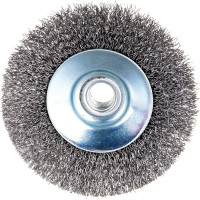 Щетка конусная 100 мм, М14, витая проволока для УШМ INTERTOOL BT-5100