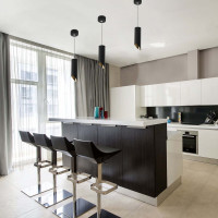 Потолочный светильник FERON ML1838 Barrel tilt на подвесе MR16 35W 230V, черный, золото 55x300 48045