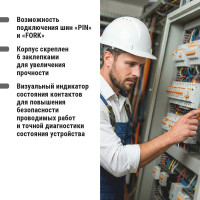 Автоматический выключатель TDM ELECTRIC ВА47-29 2Р 10А 4.5кА D SQ0206-0155