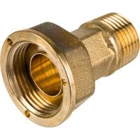 Отвод с накидной гайкой для счетчиков Giacomini 1/2"x3/4", нехромированный R37Y003
