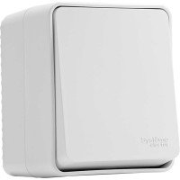 Выключатель 1-клавишный AtlasDesign Profi IP54, 10 АХ, открытой установки, Белый Systeme Electric ATN540111