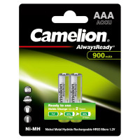 Аккумулятор Camelion 1.2В AAA-900mAh Always Ready BL-2, 9165
