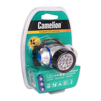 Налобный фонарь Camelion LED 5312-14F4, 7536