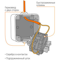 Проходной выключатель TDM ELECTRIC Вуокса ОП одноклавишный IP54 SQ1803-0003