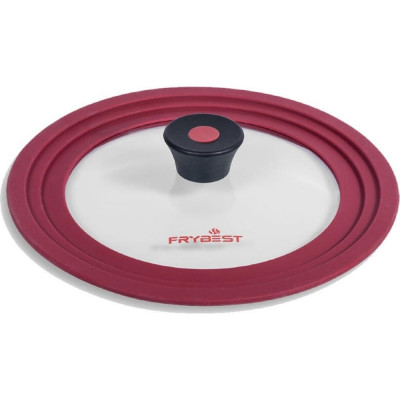 Frybest Крышка мультиразмерная 24-26-28см Burgundy Burg-MSK24-28