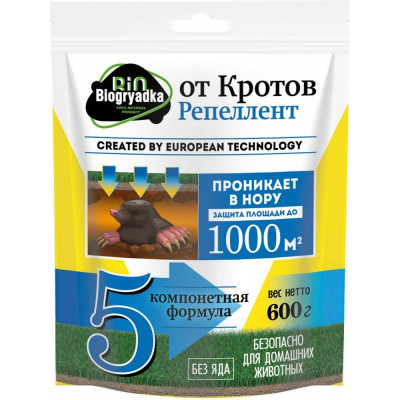 Biogryadka Средство от Кротов, репеллент, пак. 600 грамм 4627096420374
