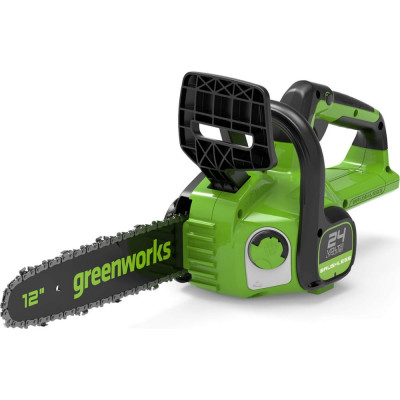 GreenWorks Цепная пила аккумуляторная GD24CS30, 24V, 30см, бесщеточная, без АКБ и ЗУ 2007007