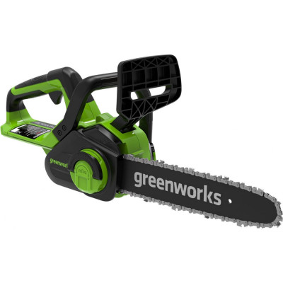 GreenWorks Цепная пила аккумуляторная G24CS25K4, 24V, 25см, c АКБ 4Ач и ЗУ 2007707UB