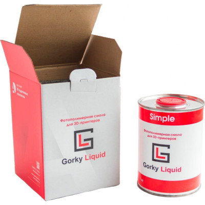 Gorky Liquid Фотополимерная смола Simple Черная 1 кг 52003