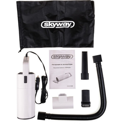 SKYWAY Пылесос ТОРНАДО 4000Па 60W 12V 4 насадки в сумке S10801005