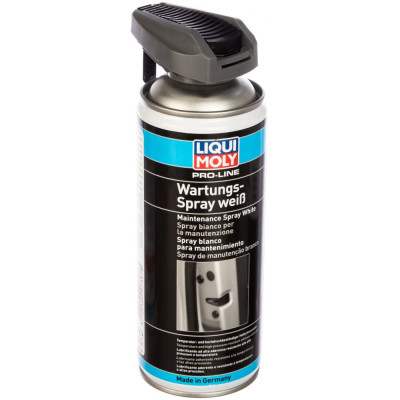 LIQUI MOLY Грязеотталкивающая белая смазка Pro-Line Wartungs-Spray weiss 0,4л 7387