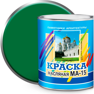 ABC FARBEN Краска масляная МА-15 зеленый (2.5 кг) 4300000330