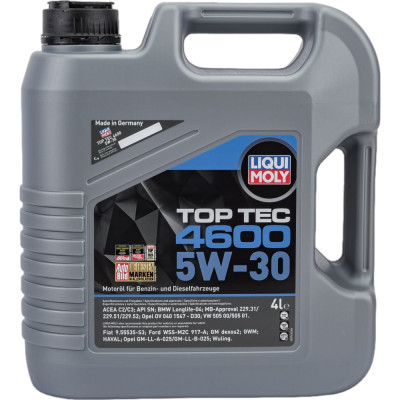 НС-синтетическое моторное масло LIQUI MOLY Top Tec 4600 5W-30 3763