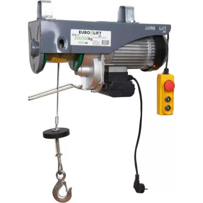 EURO-LIFT Лебедка электрическая стационарная РА-500А г/п 250/500 кг. высота подъема 12/6 м. IP54 00002844