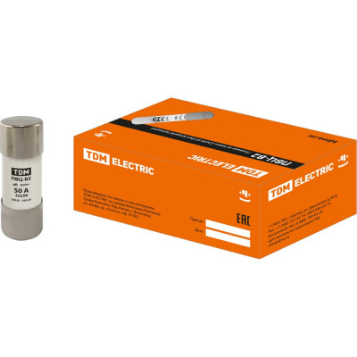 TDM Плавкая вставка ПВЦ-B2 22x58 aR быстродействующая 50А SQ0729-0059