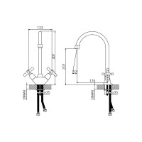 IDDIS Смеситель для раковины, Jeals 59000T4C+W04