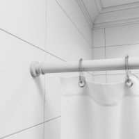 IDDIS Карниз для ванной комнаты, 110-200 см, белый, 010A200I14