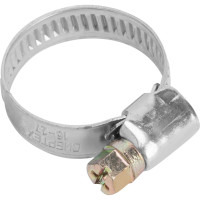 Металлические хомуты СИБРТЕХ, стандартное болтовое крепление, 16-27мм, 2шт, ширина 9мм, 47657