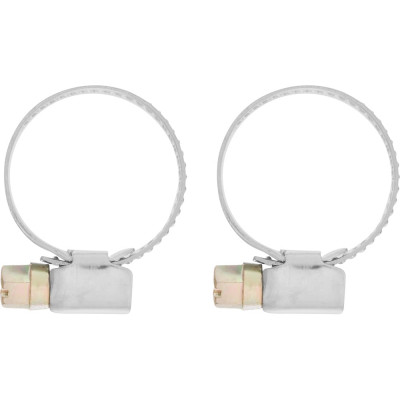 Металлические хомуты СИБРТЕХ, стандартное болтовое крепление, 16-27мм, 2шт, ширина 9мм, 47657