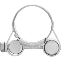 Металлические силовые хомуты СИБРТЕХ 26-28 мм, ширина 18 мм, шарнирный, W1, 2шт 47509