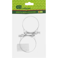 Металлические хомуты СИБРТЕХ, силовые, 56-59мм, ширина 22мм, шарнирный, W1, 2шт 47543