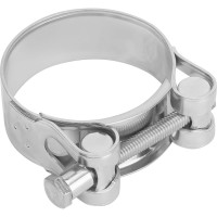 Металлические хомуты СИБРТЕХ, силовые, 56-59мм, ширина 22мм, шарнирный, W1, 2шт 47543