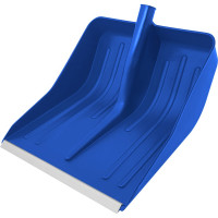 Полипропиленовая синяя лопата 400 х 420 мм без черенка, СИБРТЕХ Россия 61618