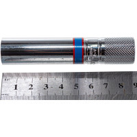 Свечная двенадцатигранная головка с резиновым фиксатором 3/8", 14 мм, L 113 мм KING TONY 36C014