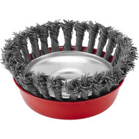 Щетка чашечная для УШМ (125 мм; М14; крученая проволока 0.8 мм) MATRIX 74625