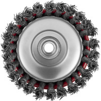 Щетка чашечная для УШМ (125 мм; М14; крученая проволока 0.8 мм) MATRIX 74625