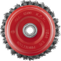 Щетка чашечная для УШМ (125 мм; М14; крученая проволока 0.8 мм) MATRIX 74625