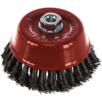 Щетка чашечная двухрядная (125 мм; М14, крученая проволока 0,35 мм) для УШМ MATRIX 74678