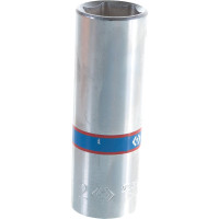 Головка торцевая глубокая шестигранная 1/4", 12 мм KING TONY 223512M
