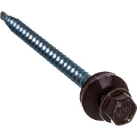 Кровельный саморез Kenner 4,8х70 RAL8017 тёмно-коричневый 100шт ск708017ф