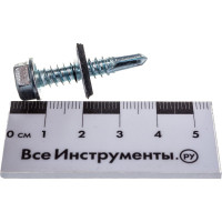 Кровельный саморез с шайбой EPDM КРЕП-КОМП цинк 6,3х32 150шт ск6332ф