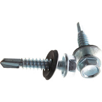 Кровельный саморез с шайбой EPDM КРЕП-КОМП цинк 6,3х32 150шт ск6332ф