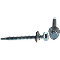 Кровельный саморез с шайбой EPDM КРЕП-КОМП 6,3х60 100шт ск6360ф