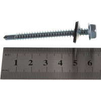 Кровельный саморез с шайбой EPDM КРЕП-КОМП 6,3х60 100шт ск6360ф