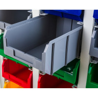 Стеллаж с направляющими Стелла-техник мобильный, односторонний, 15 ячеек, V3-15-125-И