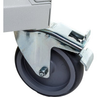 Стеллаж с направляющими Стелла-техник мобильный, односторонний, 15 ячеек, V3-15-125-И