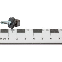 Кровельный саморез Kenner 5,5х19 RAL8019 серо-коричневый 300шт ск55198019ф