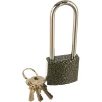 Навесной замок STAYER STANDARD удлиненная закаленная дужка, 38мм 37160-38-1