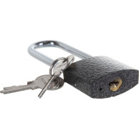 Навесной замок STAYER STANDARD удлиненная закаленная дужка, 38мм 37160-38-1