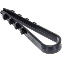 Круглый дюбель-хомут Росдюбель черный, 5-10, 100 шт. 15-0440