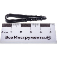 Круглый дюбель-хомут Росдюбель черный, 5-10, 100 шт. 15-0440