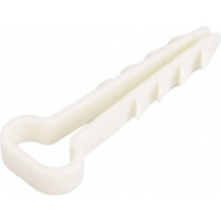 Дюбель-хомут Росдюбель прям., белый, 12x6, 100 шт. 15-0455